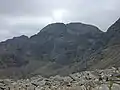 Blick zum Sgùrr a’ Ghreadaidh vom westlich liegenden An Diallaid, einem Vorgipfel des Sgùrr na Banachdich