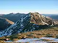 Blick vom Hauptgipfel des Sgùrr nan Ceathreamhnan zum Westgipfel