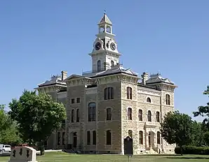 Shackleford County Courthouse im gleichnamigen Historic District (2008). Der historische Bezirk ist seit Juli 1976 im NRHP eingetragen.
