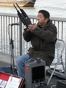 Sheng-Musiker in London, 2004