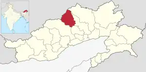 Lagekarte des Distrikts