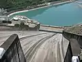 Blick vom Überfall hinab