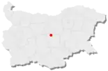 Karte von Bulgarien, Position von Schipka hervorgehoben