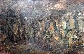 Churban, 120 cm × 76 cm, Öl, Leinwand, 1966