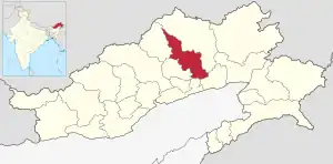 Lagekarte des Distrikts