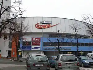 Die Arena mit altem Sponsorennamen im Dezember 2008
