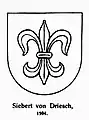 Wappen Siebert von Driesch, Aachen 1594