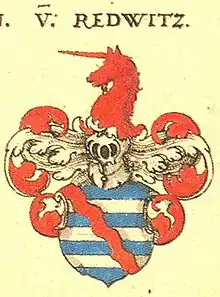 Wappen der Familie von Redwitz aus Siebmachers Wappenbuch
