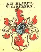 Wappen der Blarer von Girsberg