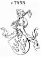 Wappen des Wiprecht von Thann nach Seyler 1911.