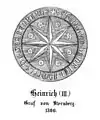 Siegel (1306) Heinrichs III. Graf von Sternberg (Sterrenberge) in Lippe