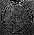 Altes Siegel der Gemeinde Schollene
