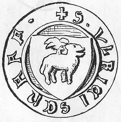 Siegel Ulrich Schoffs, ca. 1350