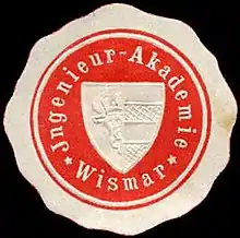Siegelmarke der Ingenieur-Akademie Wismar