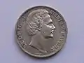 Das von Ries gefertigte Münzporträt König Ludwig II. (mit Signatur)
