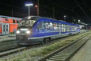 Der VT 1.0/1.5-ETCS am 16. September 2007 in Ingolstadt Hbf