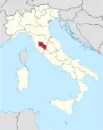 Lage innerhalb Italiens