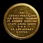 Sigmund Haimhausen 1760, reverse