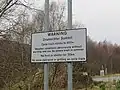 Warnschild vor der Passstrecke auf der NCN Route 7