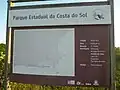 Schild am Eingang zum Park