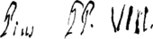 Unterschrift Pius’ VIII.