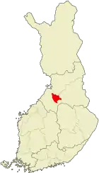 Lage von Hankasalmi in Finnland