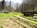 Gleisreste an der Bergstation