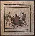 Mosaik mit betrunkenem Silen