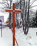Pilgerstab und Kreuz bei Silberborn