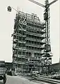 Neubau von Sudhaus und Malzsilo mit Richtkrone, 1936