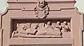 Tod des Hl. Simeon, Relief ehem. Simeonsstift Trier, 1775