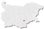 Karte von Bulgarien, Position von Simeonowgrad hervorgehoben
