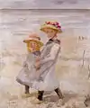 Zwei junge Mädchen in den Dünen, 1916