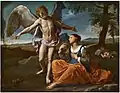 Simone Cantarini:Hagar und der Engel