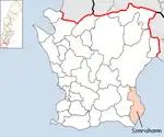 Lage der Gemeinde Simrishamn