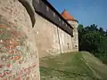 Für die Mauern wurden Ziegel verwendet