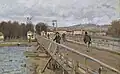 Alfred Sisley:die provisorische Passerelle d'Argenteuil, 1872