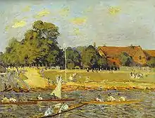 Alfred Sisley: Regatta in Hampton Court (1874)