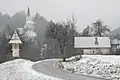Bildstock, Filialkirche Heiliger Andreas und Keusche bei Altendorf