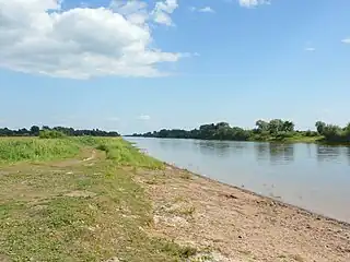Einfahrt in den Sieverskanal bei Rurikowo Gorodischtsche