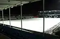 Das schneebedeckte Stadion im Januar 2008