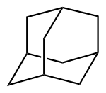 Skelettformel von Adamantan