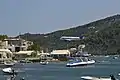 Anflug über die Stadt Skiathos