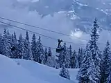 Gondel im Skigebiet Silvretta Montafon