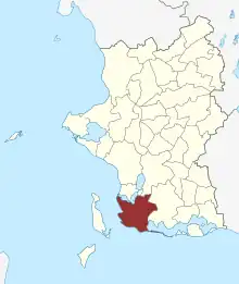 Lage des Magleby Sogn in der Slagelse Kommune