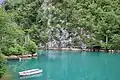 Die Žepa an der Mündung in den Drinastausee in Slap