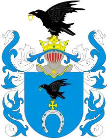 Herb Ślepowron (Bujno, Pęszno, Korwin, Corvin, Ślepy Wron)