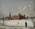 Das Schloss nach dem Brand, Gemälde von 1860