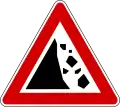 Steinschlag von links