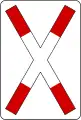 Andreaskreuz: Bahnübergang